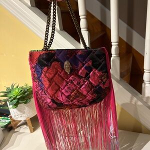 Kurt Geiger Multicolor Quilted Fringe Bag